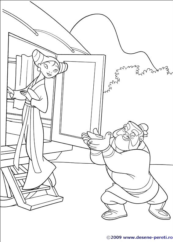 mulan desene colorat